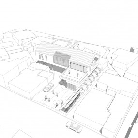 <span>건축설계</span><br/>무주읍 설천면 도시재생뉴딜사업 태권스테이션 (1등)
