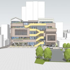 <span>건축설계</span><br/>더 큰 거창 활력복합센터